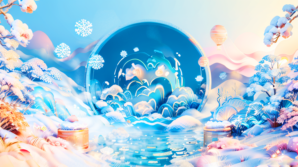 2023祁晟大雪節(jié)氣手機壁紙1